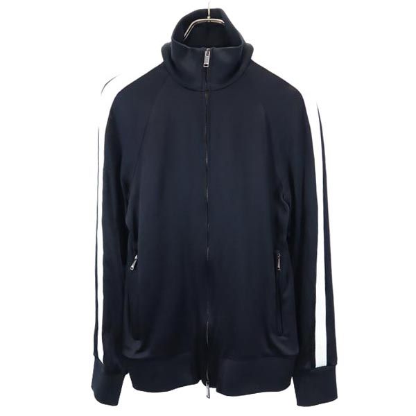 VALENTINO ヴァレンティノ イタリア製 ジャージジャケット 上下 セットアップ 上:44/下:50 黒 メンズ