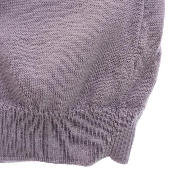 ARMANI アルマーニ ウール 長袖 カーディガン 44 ラベンダー レディース
