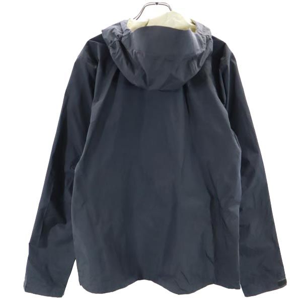 patagonia パタゴニア ロゴ 長袖 ナイロン ジップパーカー S グレー系 アウトドア ベンチレーション メンズ