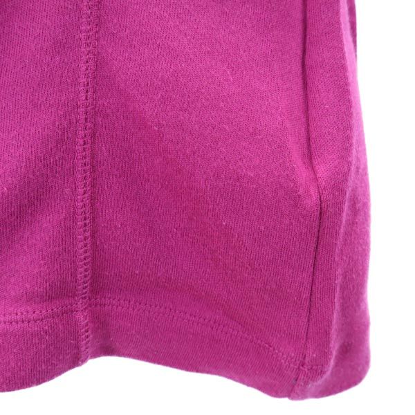 BURBERRY バーバリー ロゴ刺繍 ゴルフ 長袖 ハーフジップ トレーナー S ピンク系 メンズ