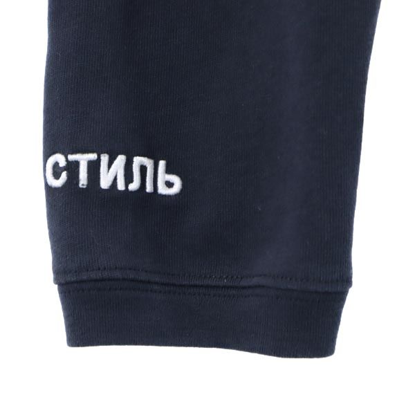 HERON PRESTON ヘロンプレストン 未使用 ロゴ刺繍 長袖 Tシャツ XXS ブラック ロンT メンズ