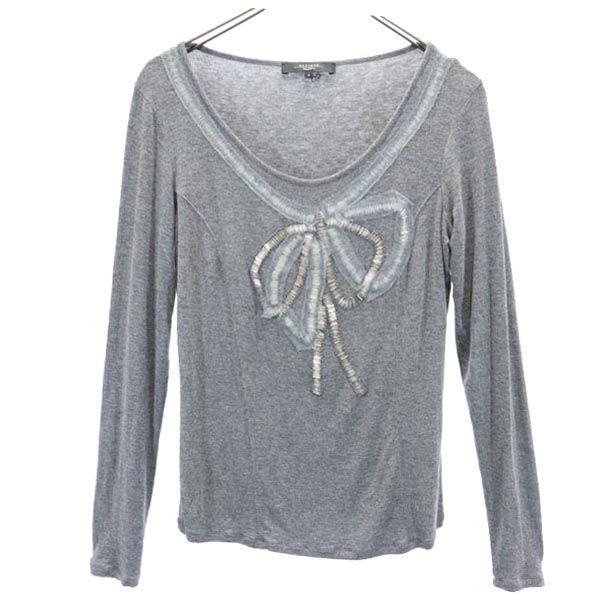 WEEKENDS MaxMara ウィークエンド マックスマーラ 長袖 Tシャツ M グレー系 ロンT レディース