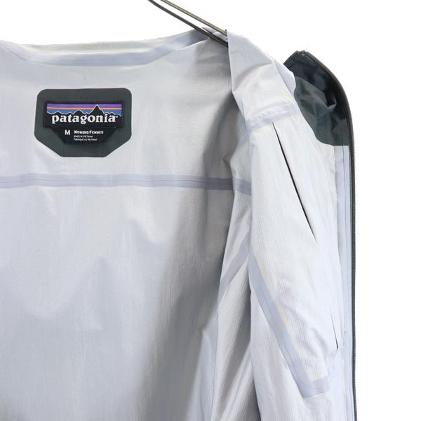 patagonia パタゴニア 長袖 ナイロン ジップパーカー M グレー系 アウトドア レディース