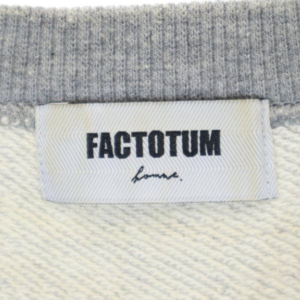 FACTOTUM ファクトタム 日本製 半袖 シャツ 44 グレー メンズ