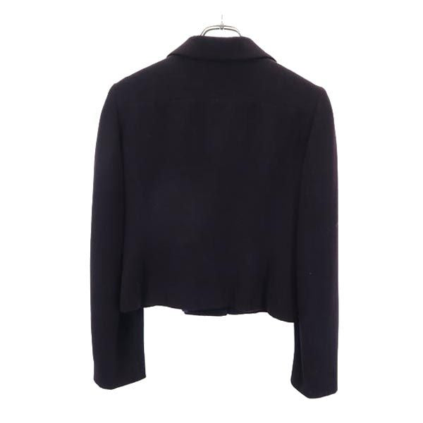 23ku 23区 ウールブレンド テーラードジャケット 38 黒 レディース