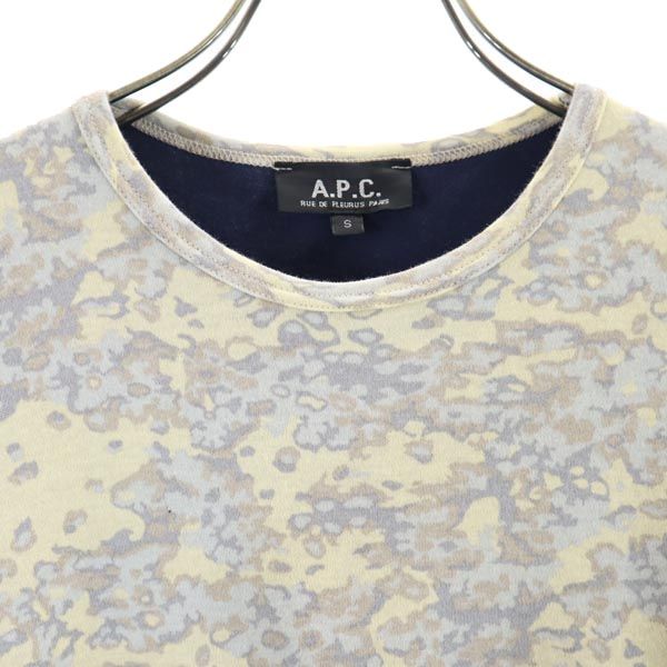 A.P.C. アーペーセー 総柄 半袖 シャツ S レディース