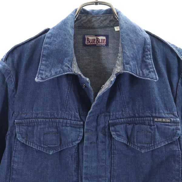 BLUE BLUE ブルーブルー 日本製 デニムジャケット 1 インディゴ Gジャン メンズ