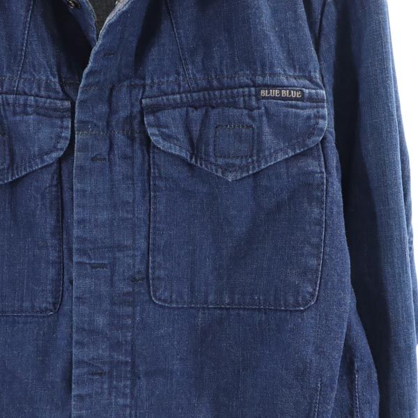 BLUE BLUE ブルーブルー 日本製 デニムジャケット 1 インディゴ Gジャン メンズ