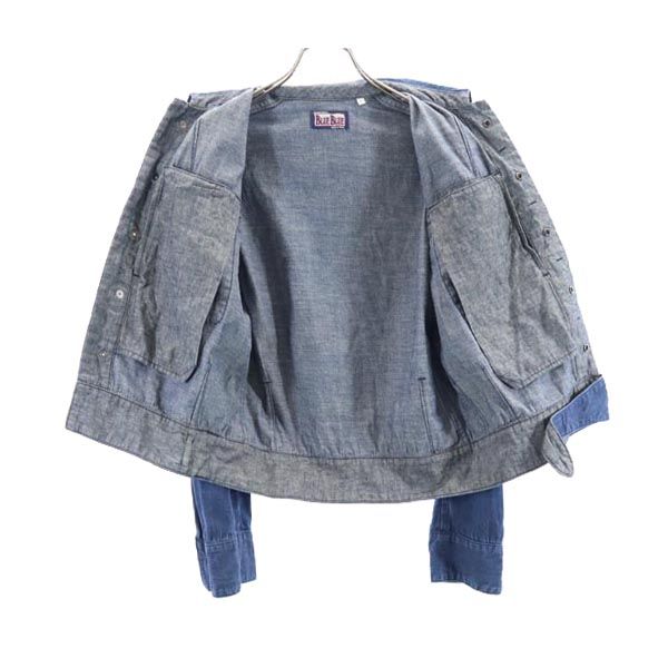 BLUE BLUE ブルーブルー 日本製 デニムジャケット 1 インディゴ Gジャン メンズ