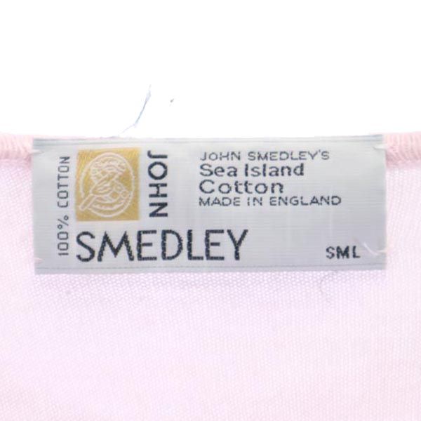 JOHN SMEDLEY ジョンスメドレー 英国製 半袖 カットソー ピンク系 レディース