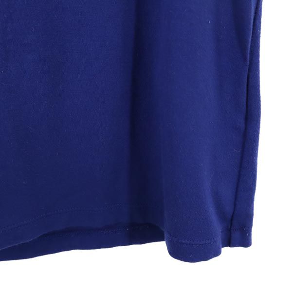 BURBERRY BLUE LABEL バーバリーブルーレーベル 三陽商会 ロゴプリント 長袖 Tシャツ 38 ネイビー ロンT レディース