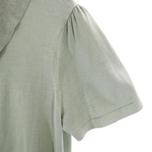 ANTEPRIMA アンテプリマ シルクブレンド 半袖 ニット カーディガン 38 オリーブ レディース