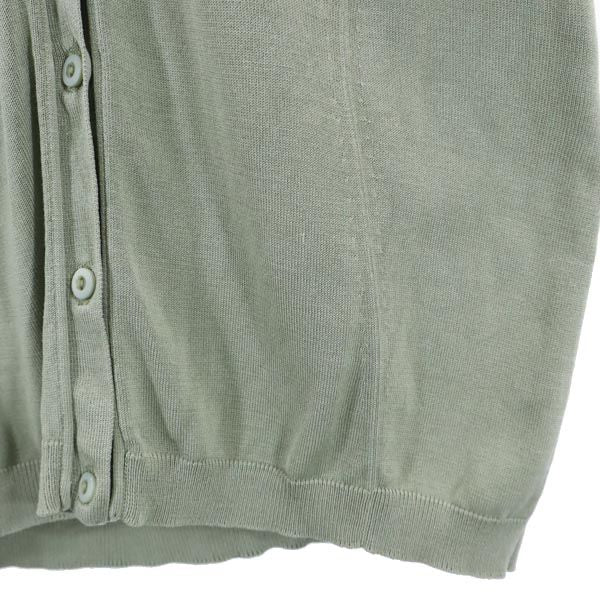 ANTEPRIMA アンテプリマ シルクブレンド 半袖 ニット カーディガン 38 オリーブ レディース