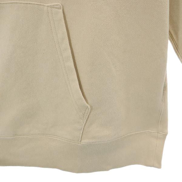 XLARGE エクストララージ ロゴ刺繍 長袖 スウェットパーカー M ベージュ プルオーバー トレーナー メンズ