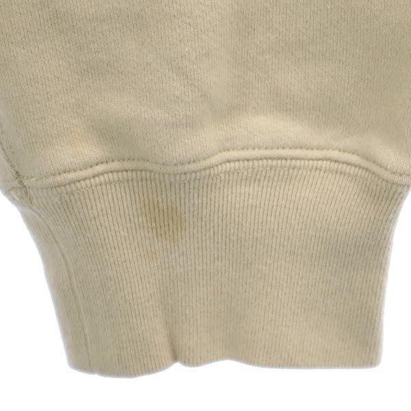 XLARGE エクストララージ ロゴ刺繍 長袖 スウェットパーカー M ベージュ プルオーバー トレーナー メンズ