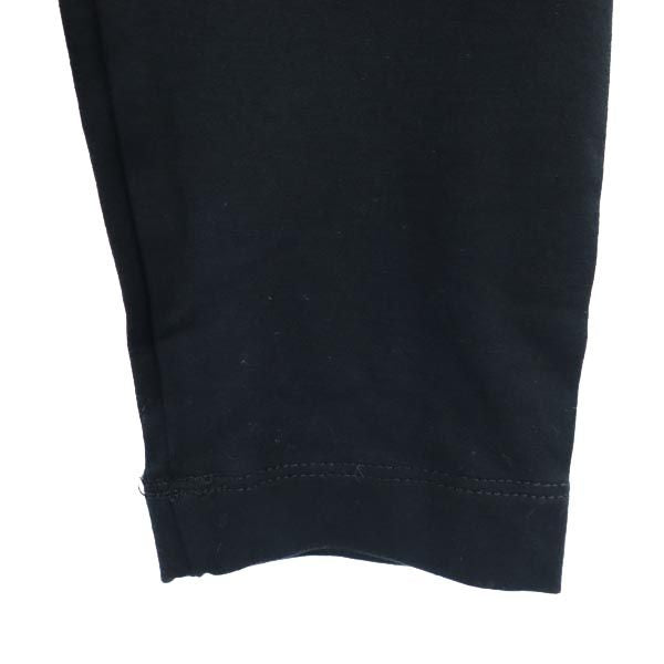 ARMANI アルマーニ イタリア製 長袖 Tシャツ 40 ブラック ロンT スキッパーカラー レディース