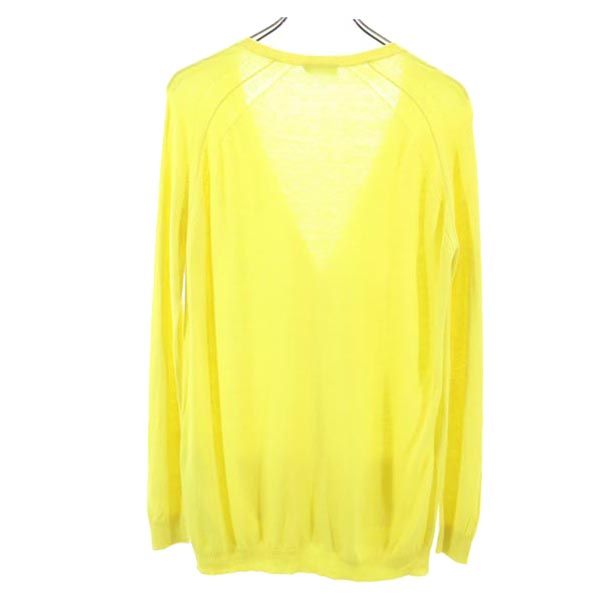 MAX&CO マックスアンドコー 長袖 Vネック カーディガン イエロー レディース