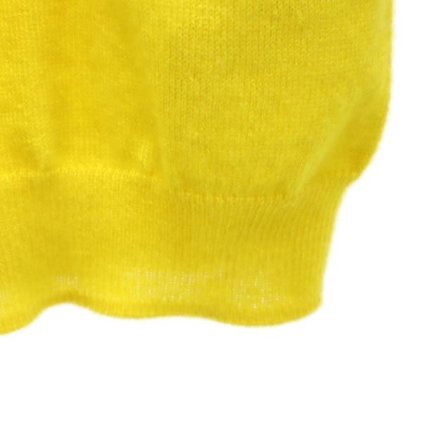 RED VALENTINO レッドヴァレンティノ カシミヤブレンド 長袖 ニット カーディガン S イエロー ショート丈 レディース