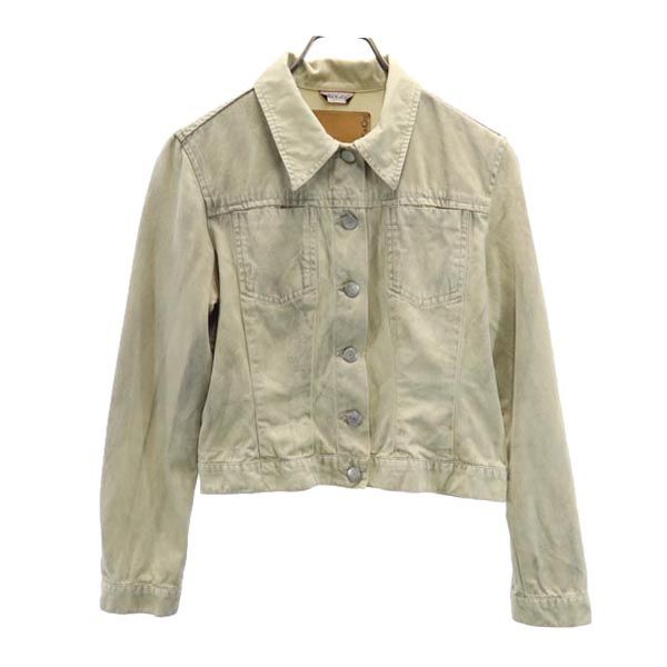 MAX&CO マックスアンドコー イタリア製 トラッカー ジャケット 38 ベージュ系 コットンジャケット レディース