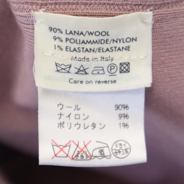 イヴサンローラン ウールブレンド 長袖 ニット S ピンク系 YVES SAINT LAURENT セーター カットソー レディース