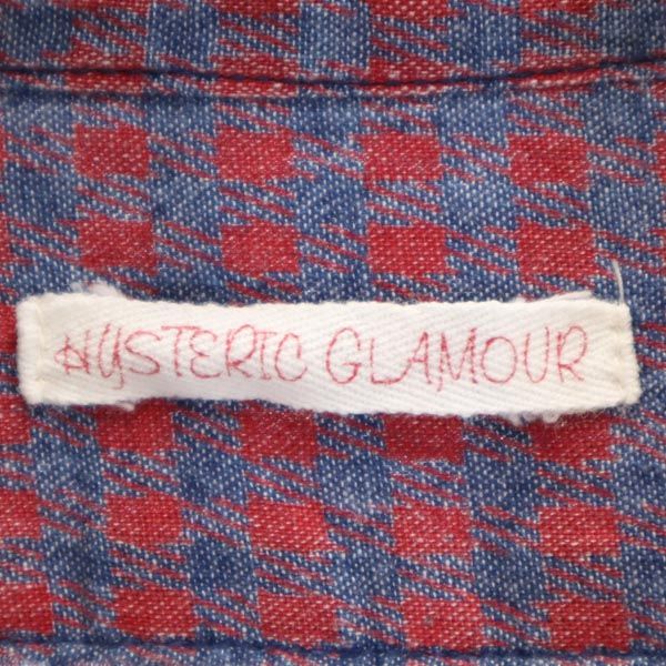HYSTERIC GLAMOUR ヒステリックグラマー 総柄 長袖 シャツ FREE 赤系 レディース