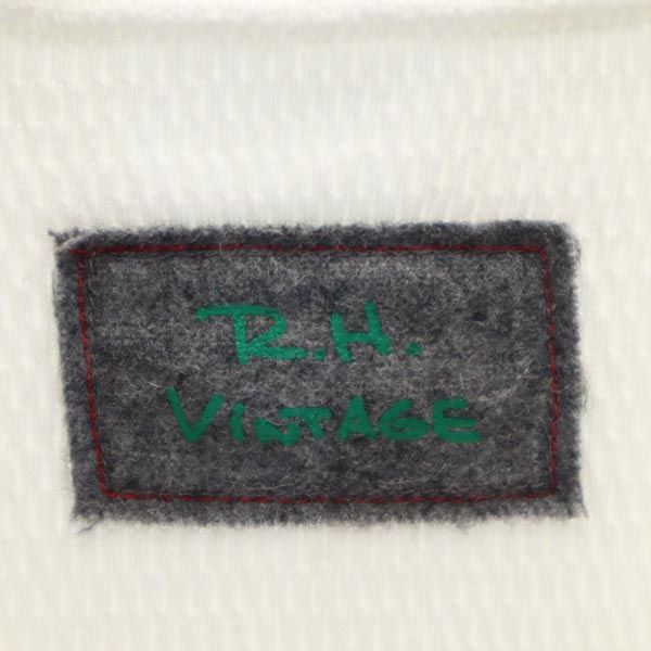 R.H. ViNTAGE アールエイチヴィンテージ 日本製 7分袖 スウェット XS 白系 カットソー レディース