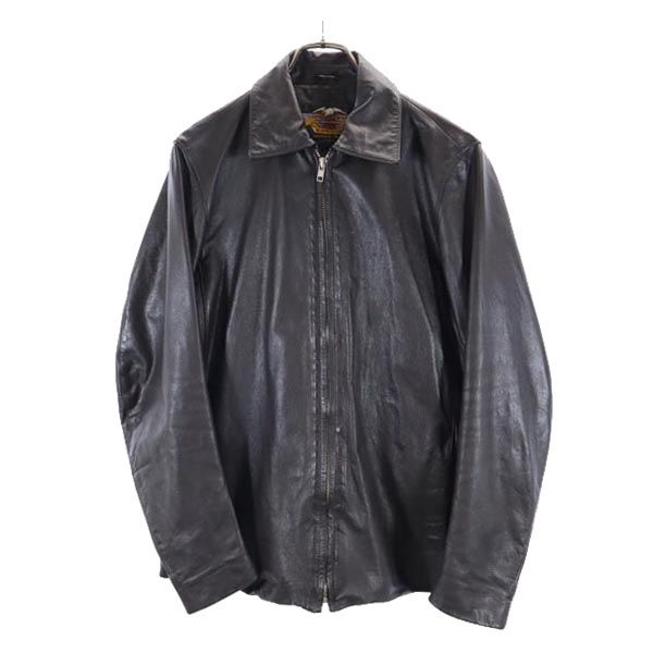 HARLEY DAVIDSON ハーレーダビッドソン 牛革 レザージャケット 焦茶系 本皮 メンズ