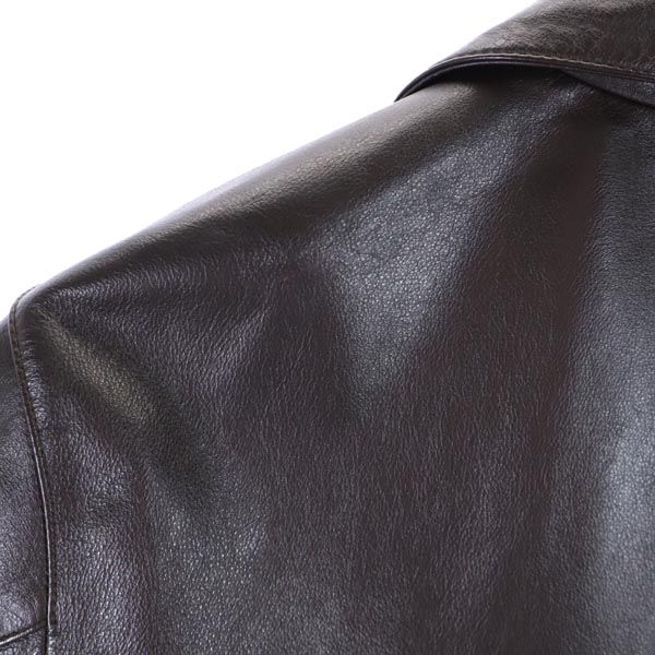 HARLEY DAVIDSON ハーレーダビッドソン 牛革 レザージャケット 焦茶系 本皮 メンズ