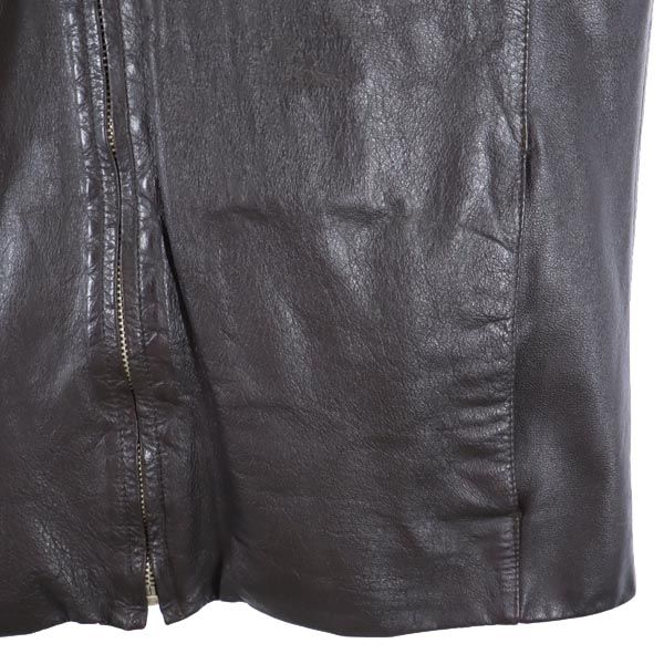 HARLEY DAVIDSON ハーレーダビッドソン 牛革 レザージャケット 焦茶系 本皮 メンズ