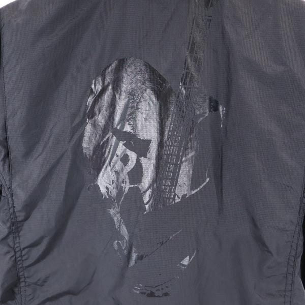 HYSTERIC ヒステリック バック プリント ナイロンジャケット FREE 黒系 リップストップ地 裏メッシュ メンズ