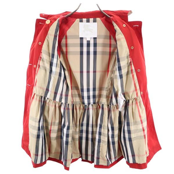 BURBERRY CHILDREN バーバリー チルドレン 三陽商会 コート 12Y 赤 キッズ