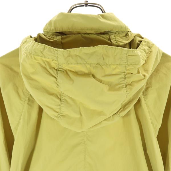 THE NORTH FACE ノースフェイス ロゴ刺繍 薄手 ナイロンジャケット M 黄系 コンパクト アラメダコート レディース