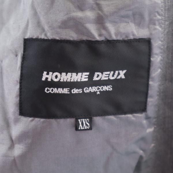 COMME des GARCONS HOMME コムデギャルソンオム 2013年 日本製 テーラードジャケット XXS グレー メンズ
