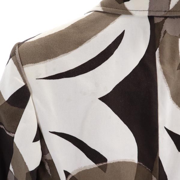 MAX MARA マックスマーラ 総柄 テーラードジャケット 38 茶系 レディース