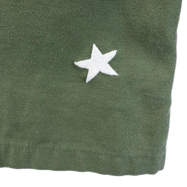 US ARMY アメリカ軍 ユーティリティー 星柄 刺繍 ミリタリージャケット 16 1/2 カーキ メンズ
