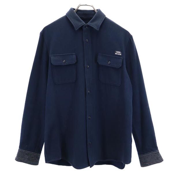 UNDERCOVER アンダーカバー 日本製 コットン 長袖 シャツ 2 紺 メンズ