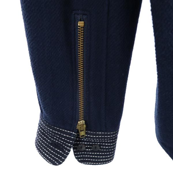 UNDERCOVER アンダーカバー 日本製 コットン 長袖 シャツ 2 紺 メンズ