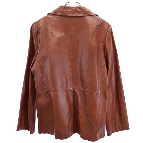 Bermana 80s 本革 レザージャケット 16 茶系 本皮 レディース
