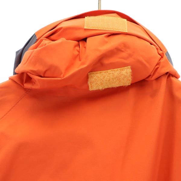 FJALLRAVEN フェールラーベン ゴアテックス 長袖 ナイロンジャケット S オレンジ×グレー アウトドア フード メンズ