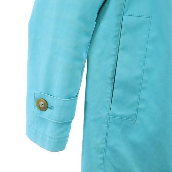 マッキントッシュフィロソフィー コットン コート 36 水色 MACKINTOSH PHILOSOPHY フード レディース