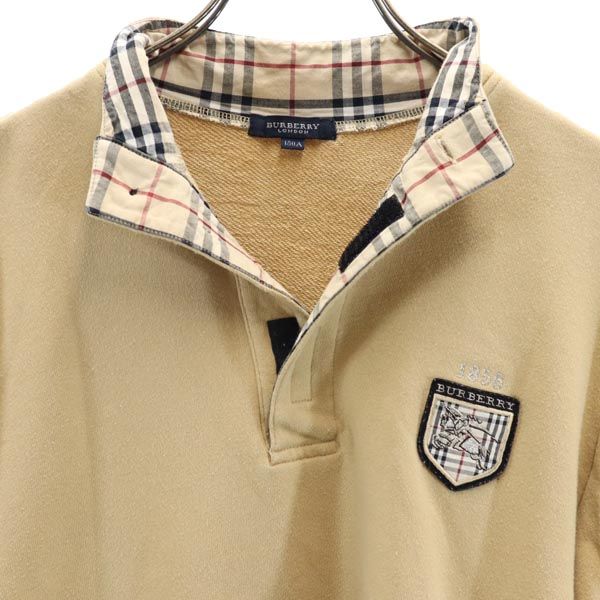 BURBERRY バーバリー 三陽商会 長袖 スウェット トレーナー 150A ベージュ プルオーバー キッズ
