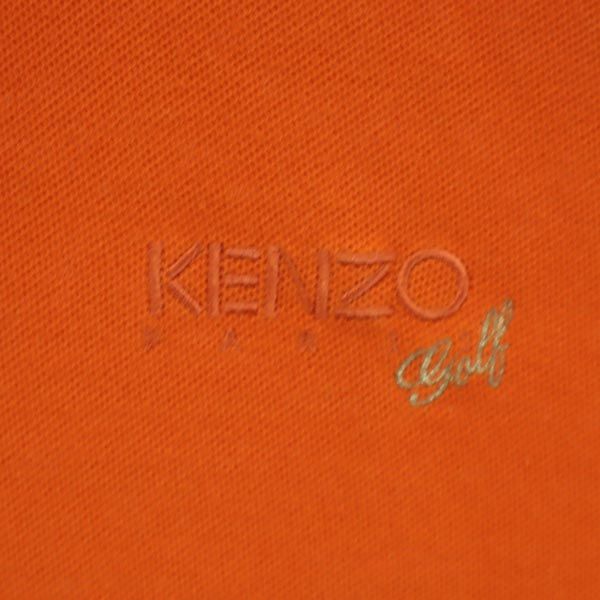 KENZO ケンゾー 日本製 ゴルフ 長袖 ポロシャツ 4 オレンジ系 メンズ