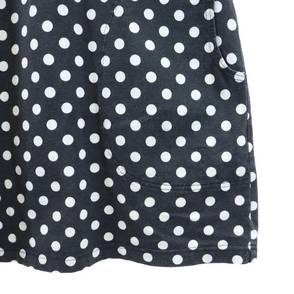 marimekko マリメッコ ドット柄 7分袖 ワンピース M グレー系 レディース