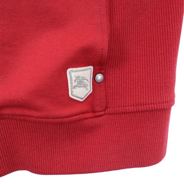 BURBERRY バーバリー 日本製 三陽商会 ベロア調 スウェット ジップジャケット 160A 赤 キッズ