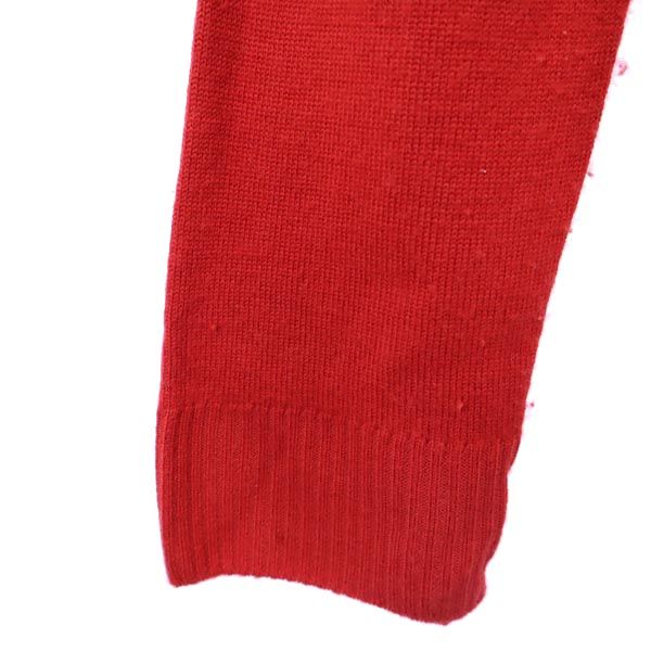 PEARLY GATES パーリーゲイツ ウール ゴルフ 長袖 ニット ジップパーカー 1 赤 ジャケット レディース