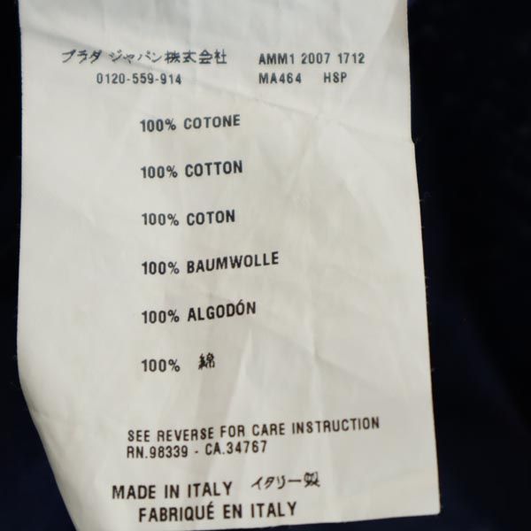 MIUMIU ミュウミュウ 長袖 シースルー ワンピース 40 ネイビー系 チュニック レディース