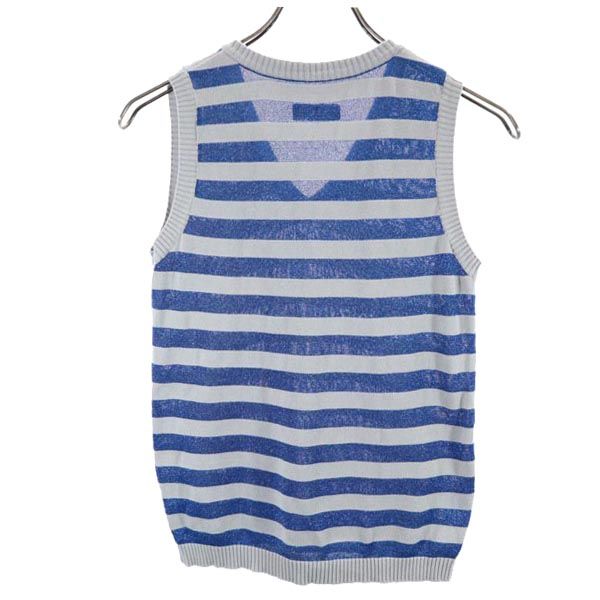 UNDERCOVER アンダーカバー ボーダー ニット ベスト M グレー系 レディース