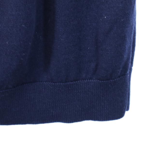 JIL SANDER NAVY ジルサンダーネイビー ウール 長袖 Vネック ニット M 紺系 セーター レディース