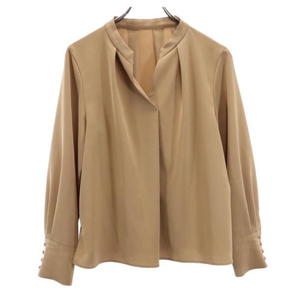 UNITED TOKYO ユナイテッドトウキョウ 日本製 長袖 シャツ M 茶系 レディース