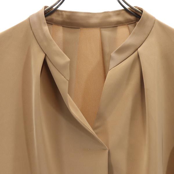 UNITED TOKYO ユナイテッドトウキョウ 日本製 長袖 シャツ M 茶系 レディース